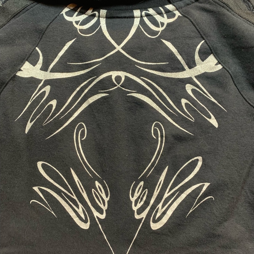 Vintage Y2K Black cropped Nike cropped zip up top sz S - Picture 6 of 14